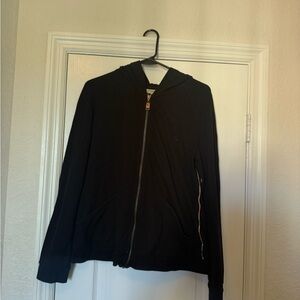 Burberry Black Zip-Up Hoodie